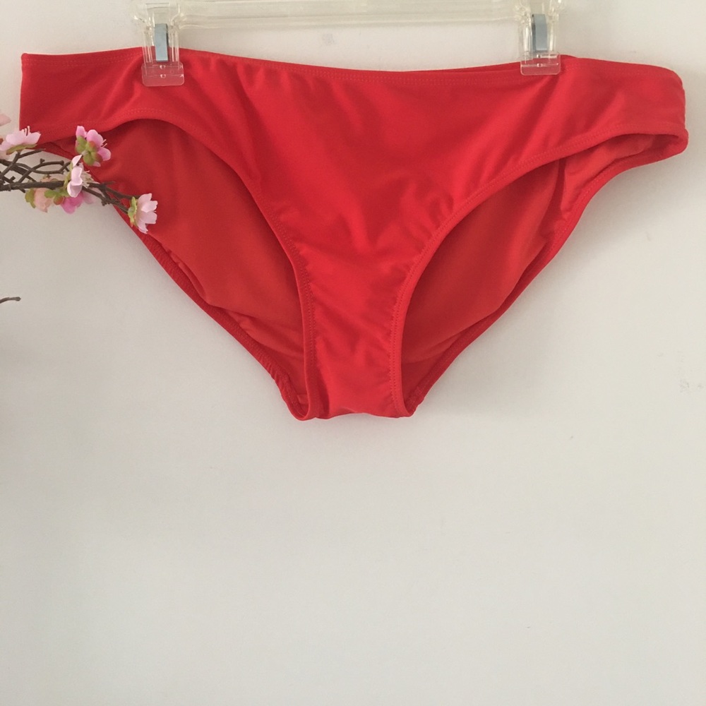 Islander Poppy Red Scoop Bikini Bottom XXL